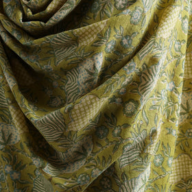 Floral Sanganeri Print Pure Merino Wool Handwoven Shawl 92