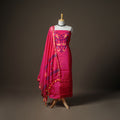 Jamdani Pure Handloom Muslin Unstitched Dress Material: Kurta with Dupatta 40