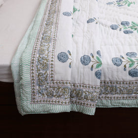 Buy Double - Reversible Sanganeri Block Print Cotton Quilt