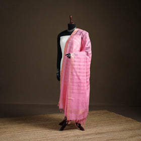 Pure Handloom Cotton Nizam Zari Border Mangalagiri Dupatta 32