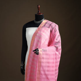 Pure Handloom Cotton Nizam Zari Border Mangalagiri Dupatta 32