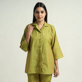 Buy Jacquard Cotton Top & Pyjama Night Suit Set Online at iTokri.com