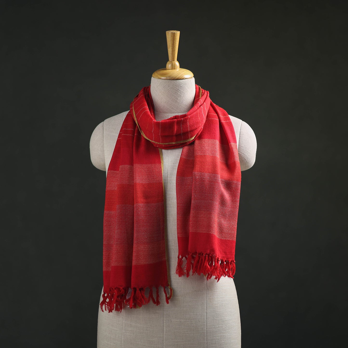 Kumaun Handwoven Pure Merino Wool Stole 07