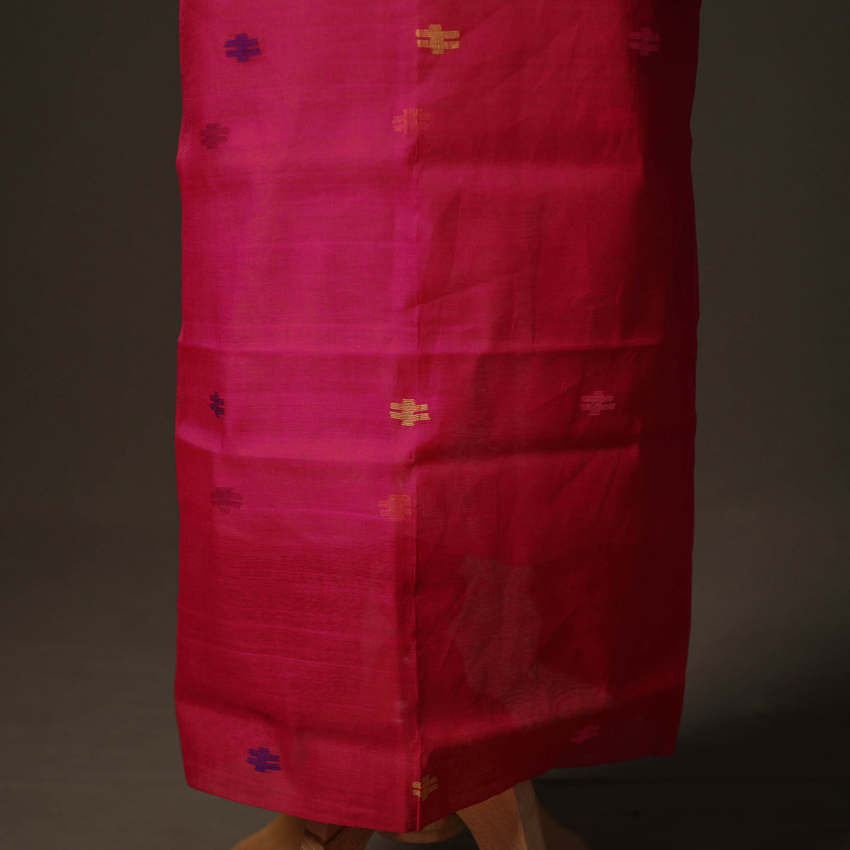 Jamdani Pure Handloom Muslin Unstitched Dress Material: Kurta with Dupatta 40