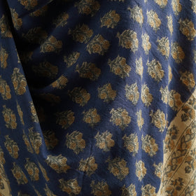 Floral Sanganeri Print Pure Merino Wool Handwoven Shawl 93