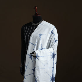 Shibori Tie-Dye Cotton Dupatta with Tassels 30