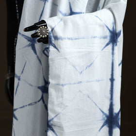 Shibori Tie-Dye Cotton Dupatta with Tassels 30