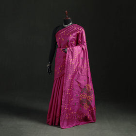 Hand Embroidered Silk Saree 02