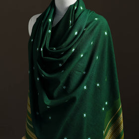 Kutch Handwoven Merino Wool Bandhani Tie-Dye Shawl 03