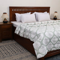 Double - Reversible Sanganeri Block Print Cotton Quilt 28