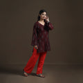 Pochampally Ikat Cotton Short Kurta for Women 24
