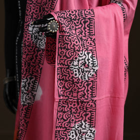 Shibori Tie-Dye Cotton Dupatta with Tassels 31