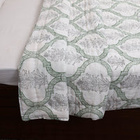 Double - Reversible Sanganeri Block Print Cotton Quilt 28