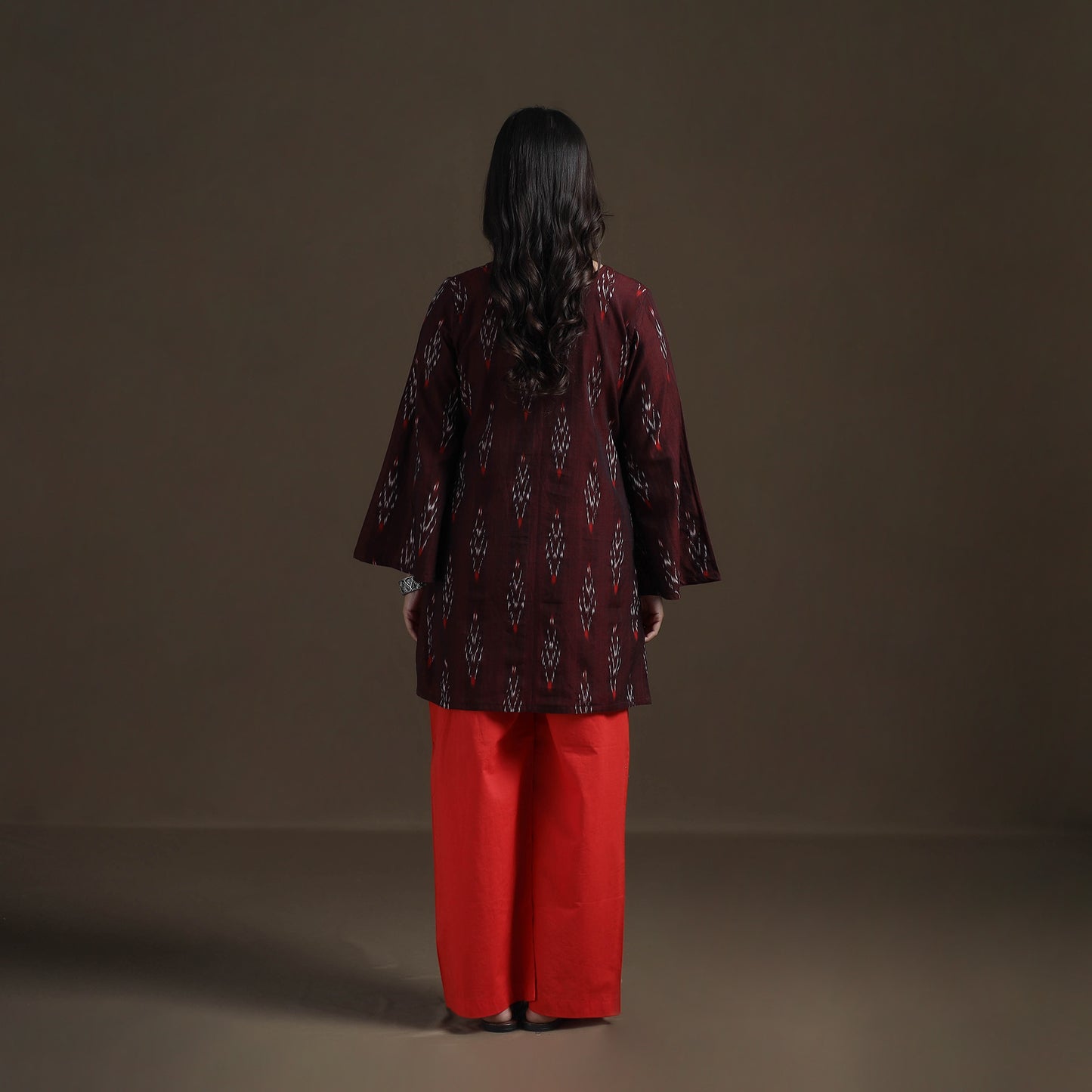 Pochampally Ikat Cotton Short Kurta for Women 24