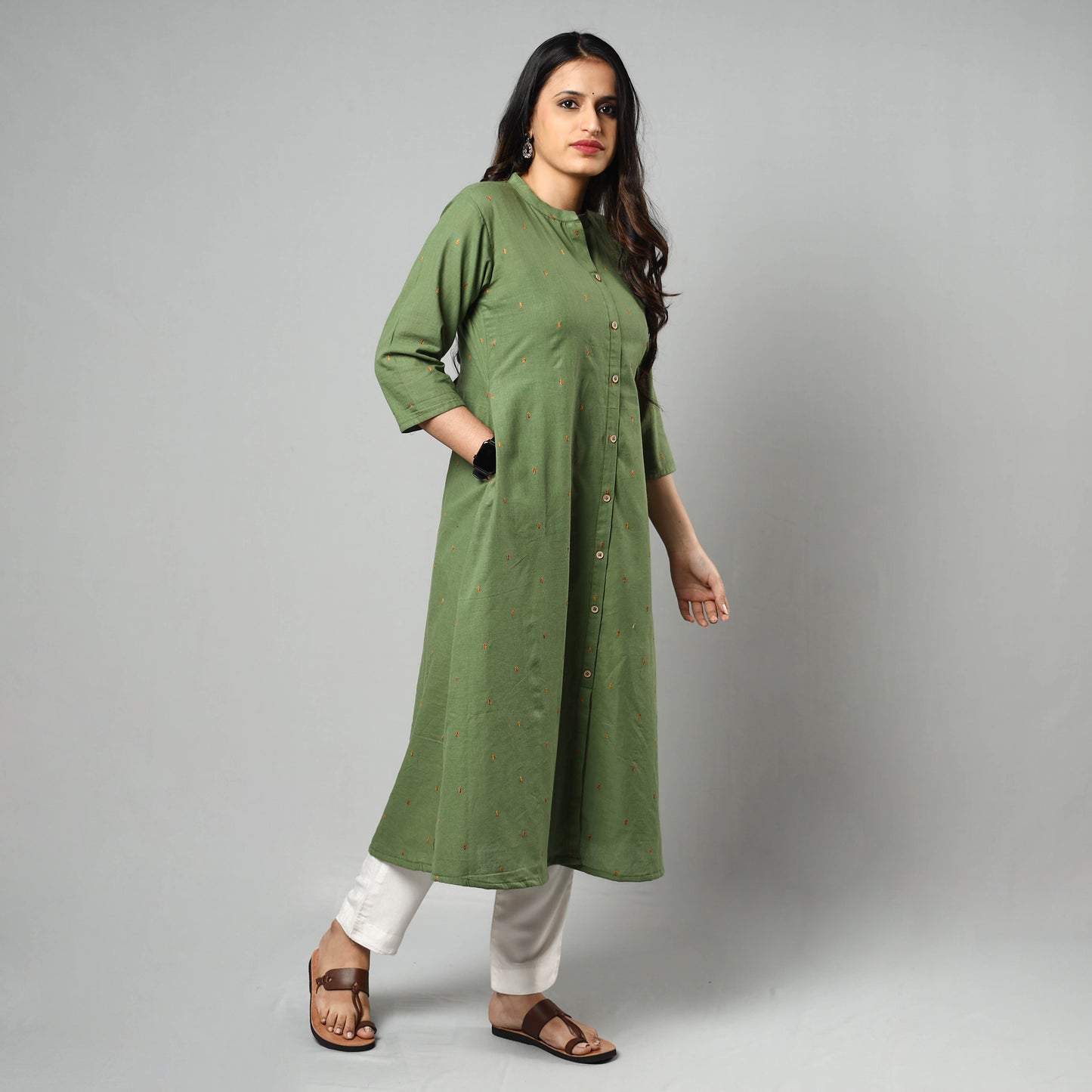 Jacquard kurta 