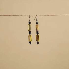 Hand Carved Bamboo Wooden Earrings