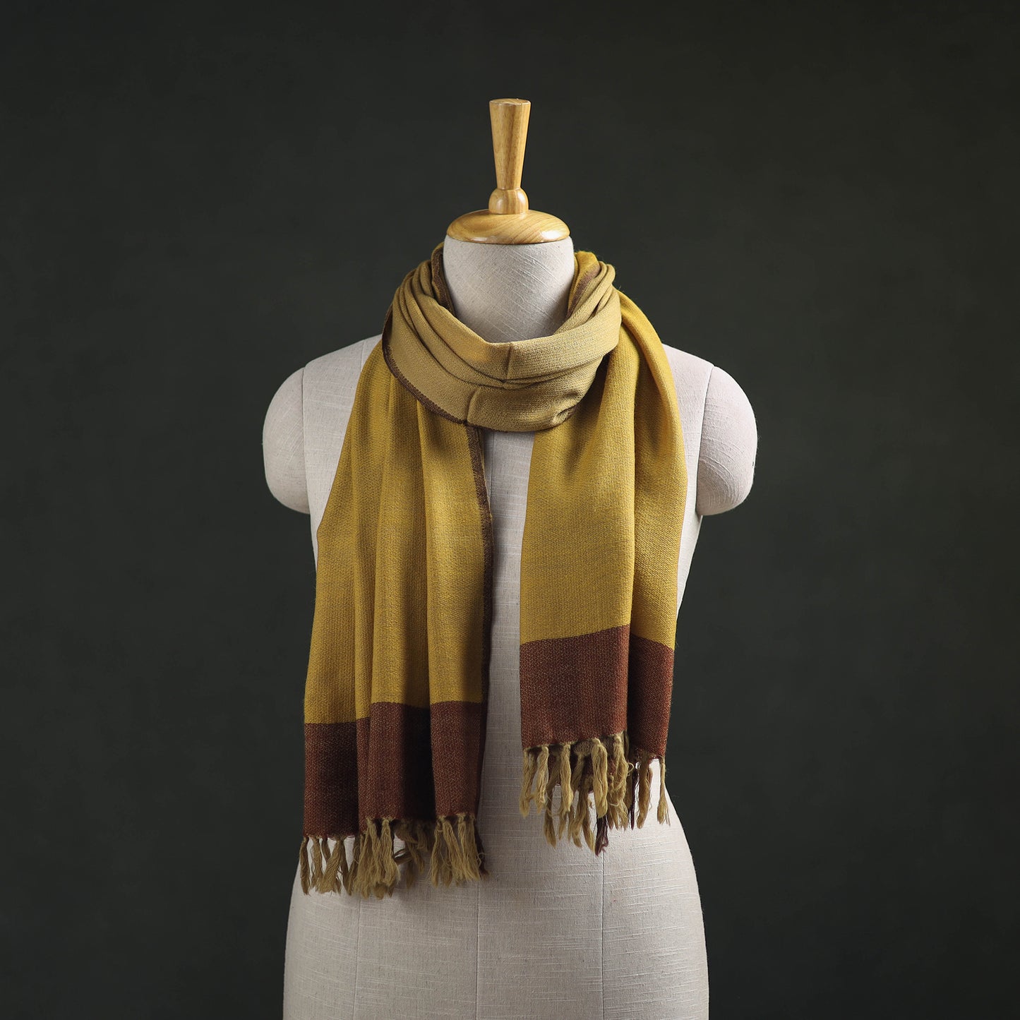 Kumaun Handwoven Pure Merino Wool Stole 09