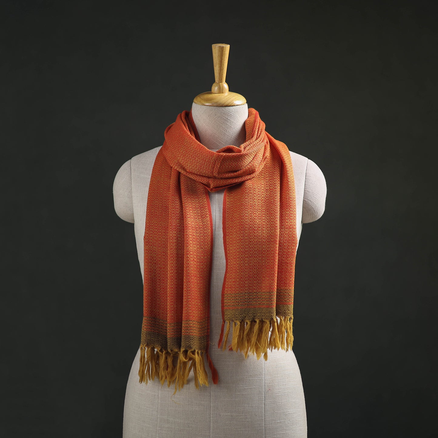 Kumaun Handwoven Pure Merino Wool Stole 10