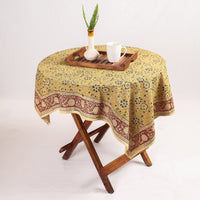 kalamkari block printed table cover