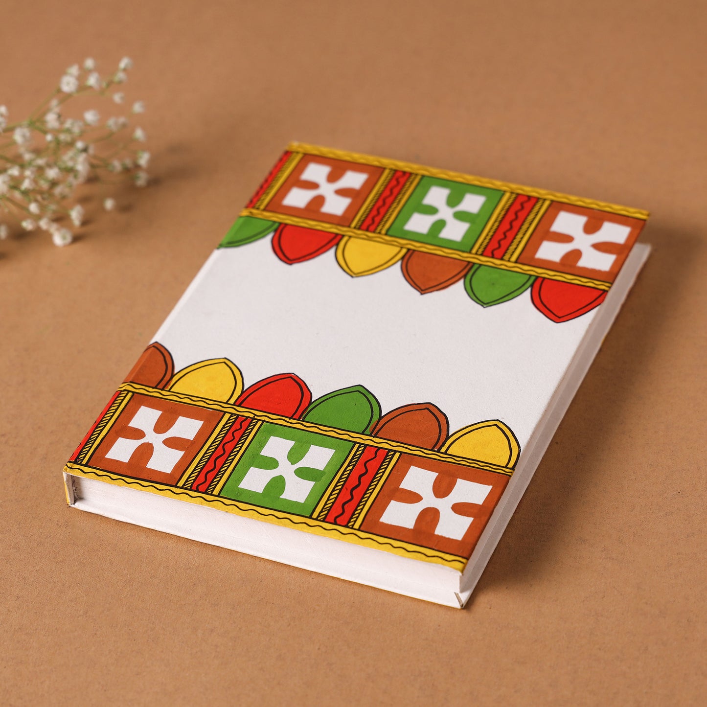 Phad Jhali Handpainted Handmade Paper Notebook (7 x 5 in)