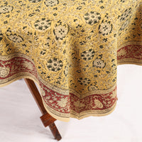 kalamkari block printed table cover