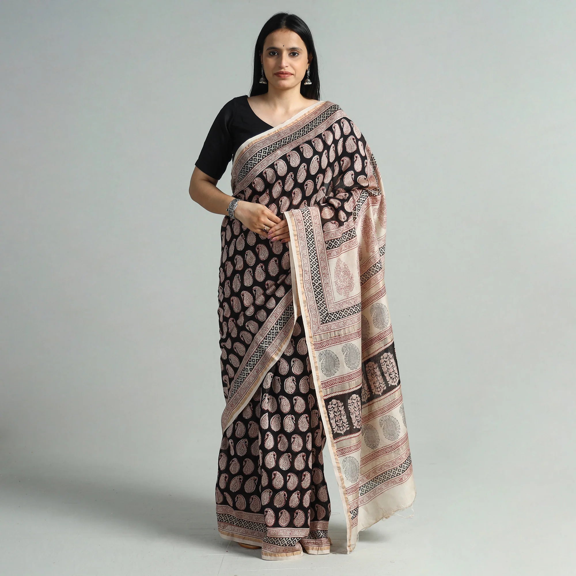 Chanderi silk saree