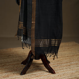 Pure Handloom Cotton Nizam Zari Border Mangalagiri Dupatta 35