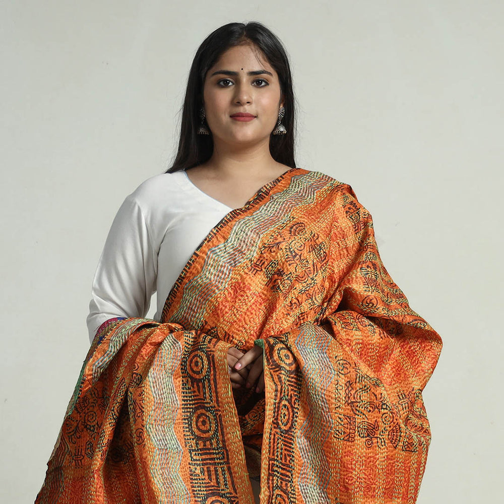 Kantha Embroidery Dupatta