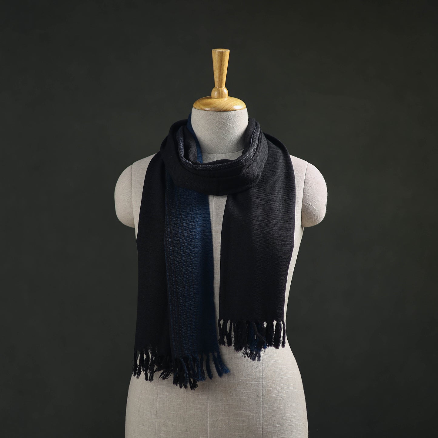 Kumaun Handwoven Pure Merino Wool Stole 14