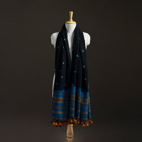 Kutch Handwoven Merino Wool Bandhani Tie-Dye Shawl 05