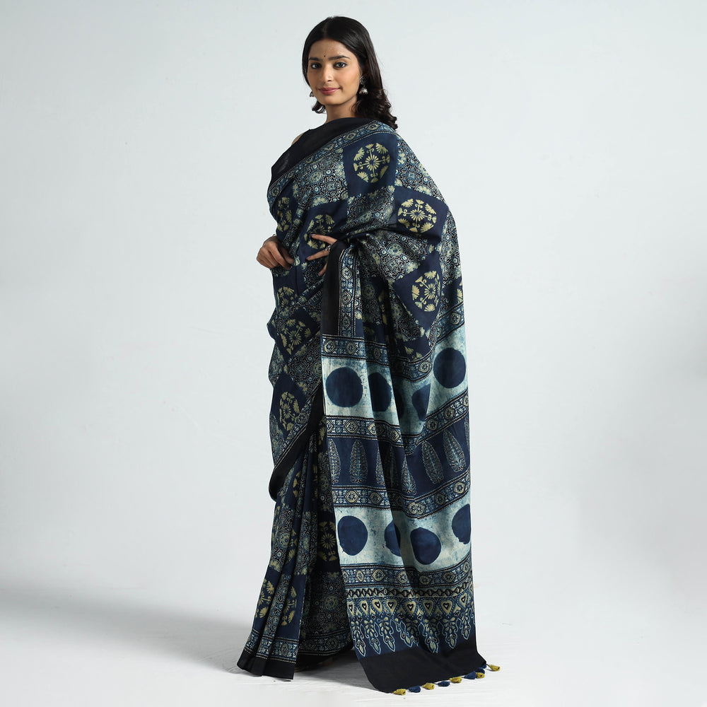 ajrakh saree