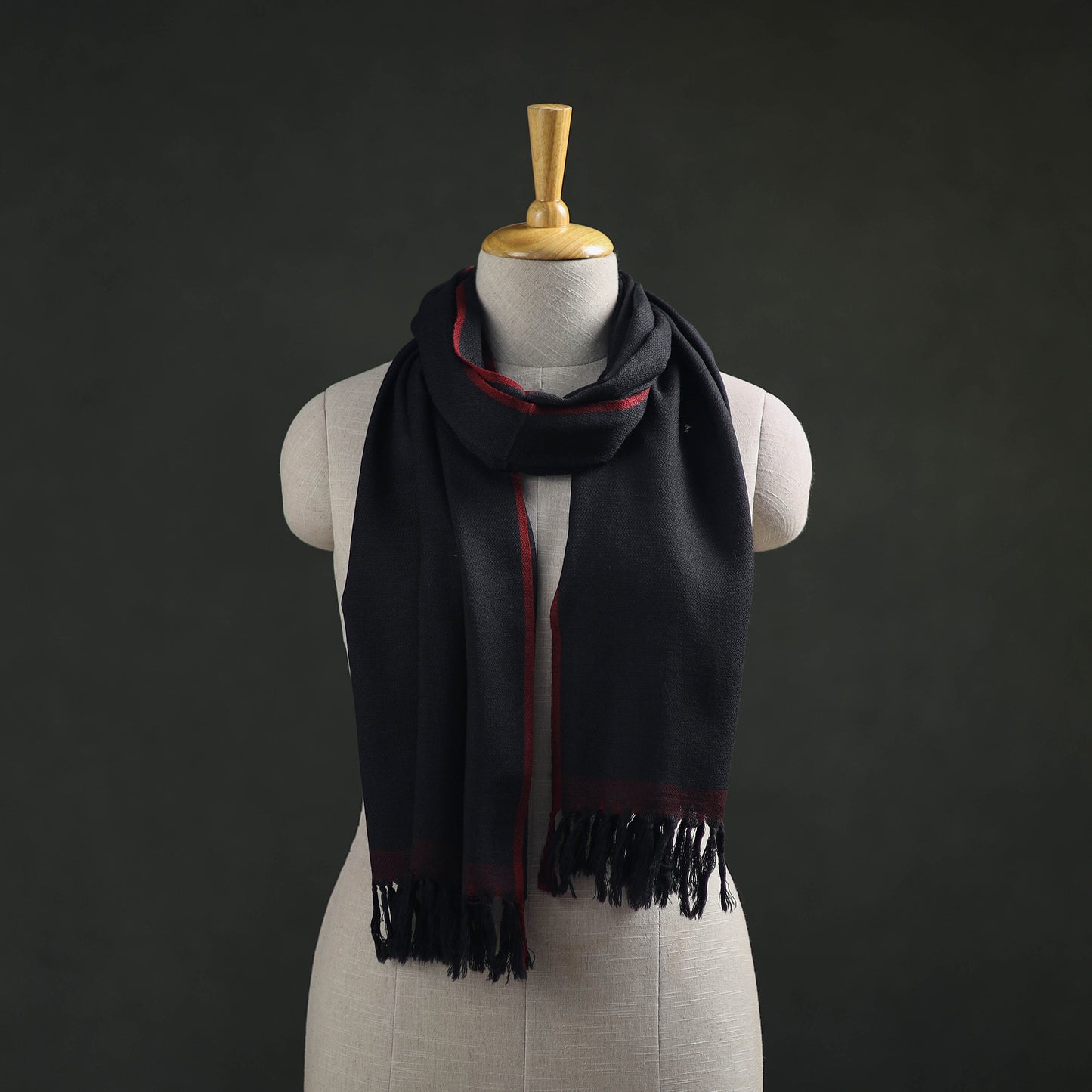 Kumaun Handwoven Pure Merino Wool Stole 16