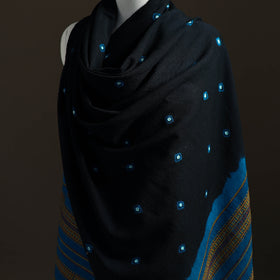 Kutch Handwoven Merino Wool Bandhani Tie-Dye Shawl 05