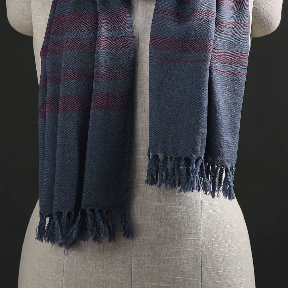 Kumaun Handwoven Pure Merino Wool Stole 17