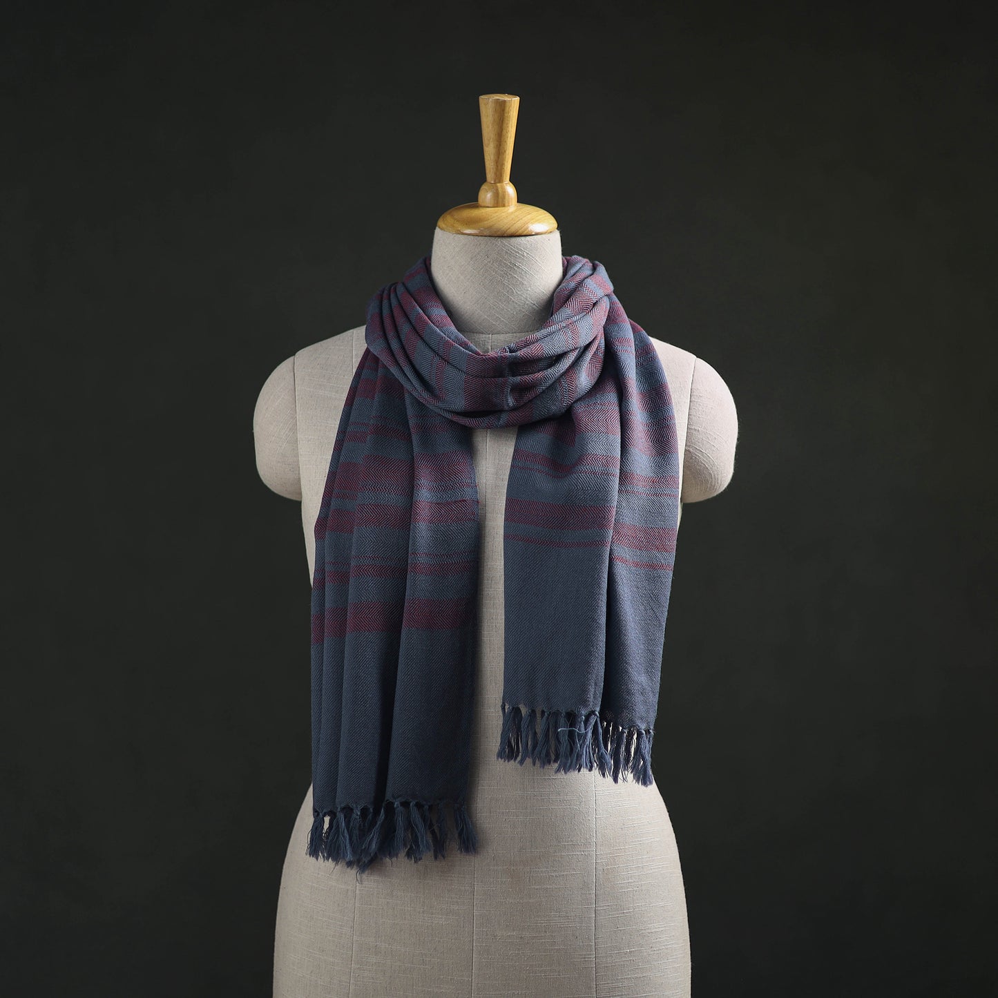 Kumaun Handwoven Pure Merino Wool Stole 17