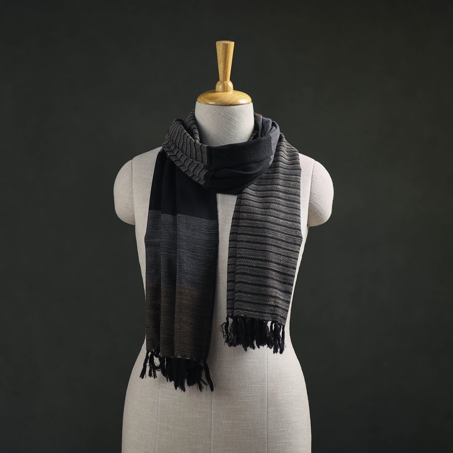 Kumaun Handwoven Pure Merino Wool Stole 18