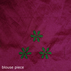 Hand Embroidered Silk Saree 04