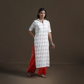Pochampally Ikat Cotton Straight Kurta for Women 10