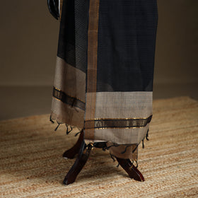 Pure Handloom Cotton Nizam Zari Border Mangalagiri Dupatta 37