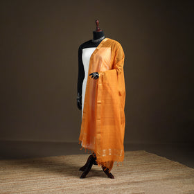 Pure Handloom Cotton Nizam Zari Border Mangalagiri Dupatta 38