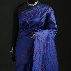 Hand Embroidered Silk Saree 05