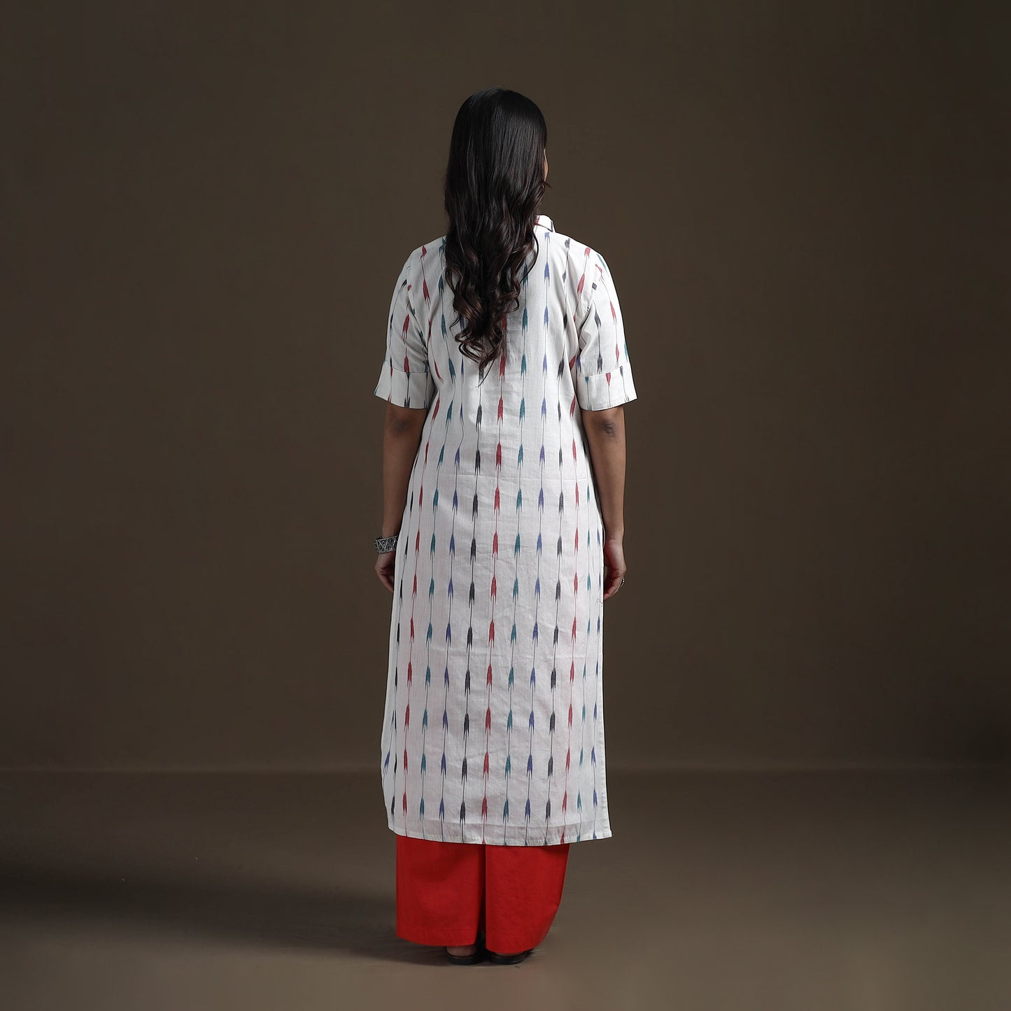 Pochampally Ikat Cotton Straight Kurta for Women 10