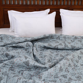  Double - Tagai Work Plain Cotton Quilt