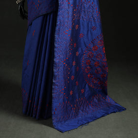 Hand Embroidered Silk Saree 05