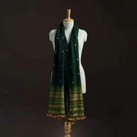 Kutch Handwoven Merino Wool Bandhani Tie-Dye Shawl 06