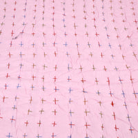 Double - Tagai Work Plain Cotton Quilt 46