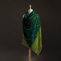 Kutch Handwoven Merino Wool Bandhani Tie-Dye Shawl 06