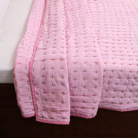  Double - Tagai Work Plain Cotton Quilt