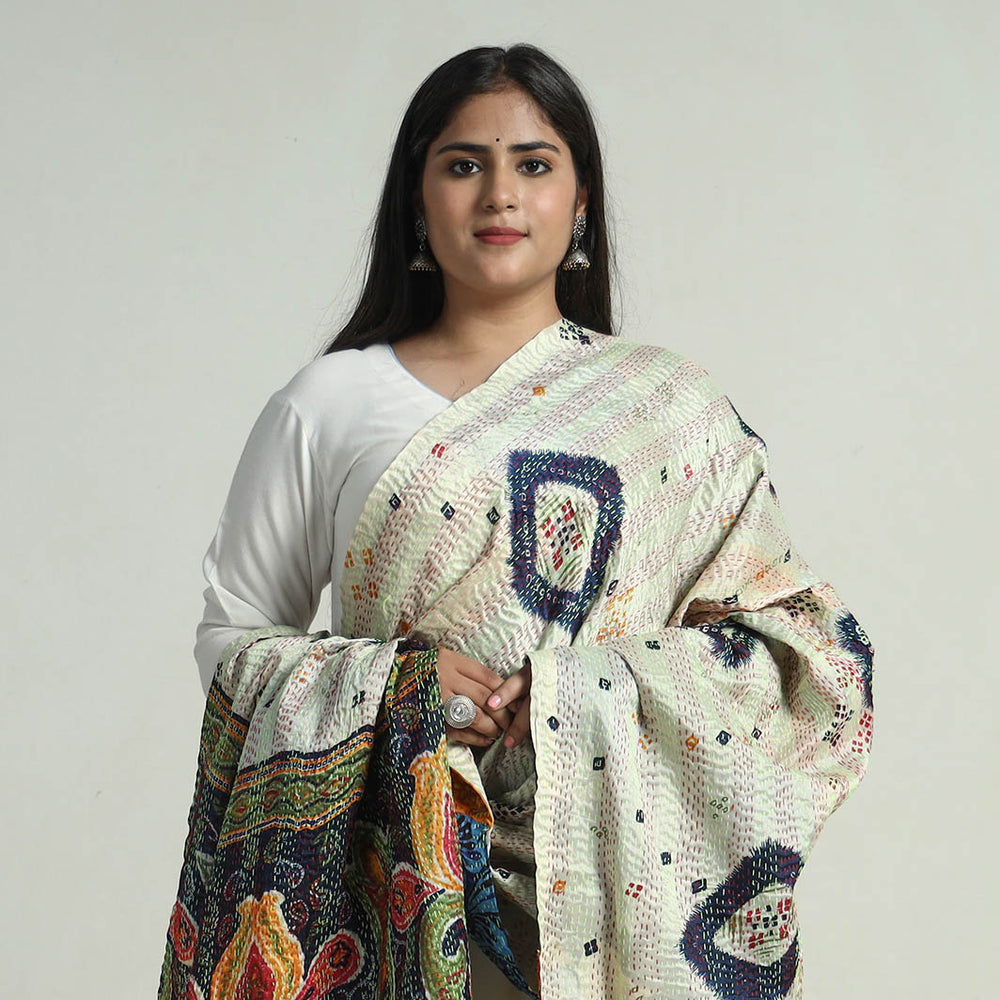 Kantha Embroidery Dupatta