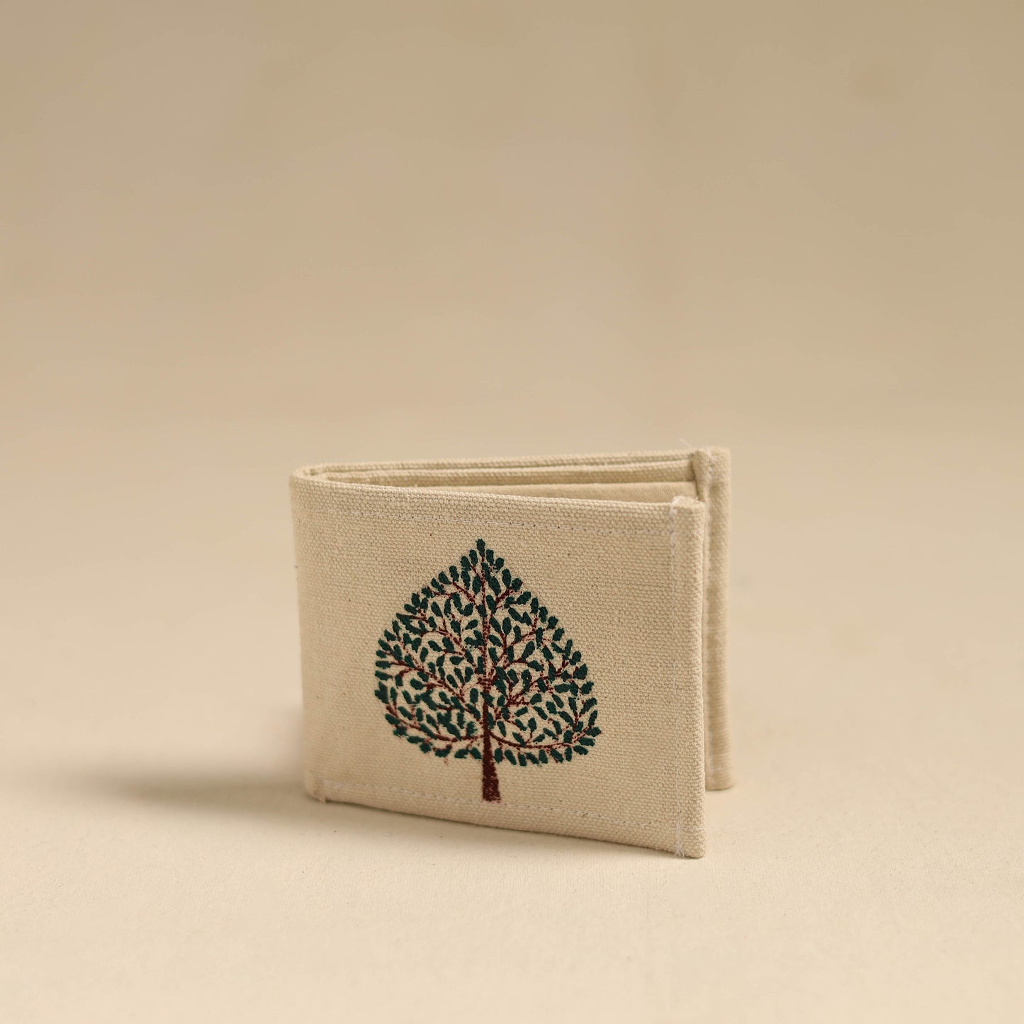 Beige - Handpainted Wallet from Odisha 11